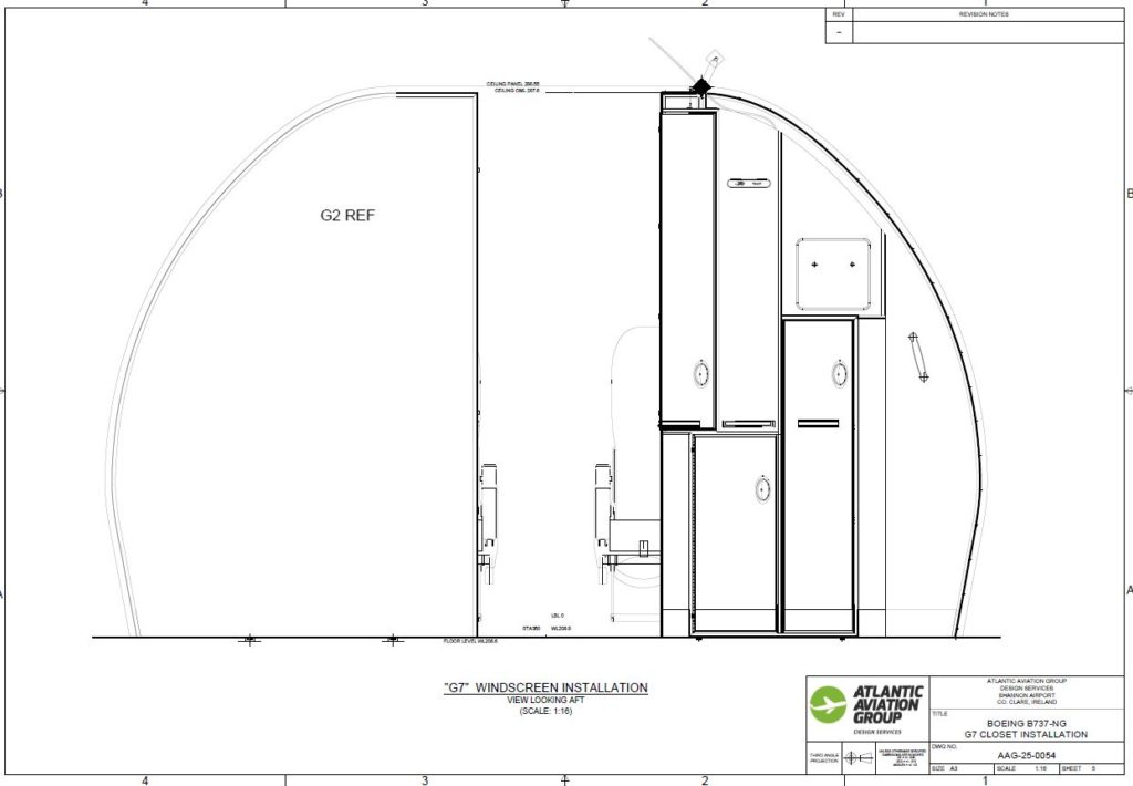 Boeing 737-NG G7 Closet Installation 